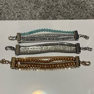 Victoria Emerson boho cuff bracelet lot